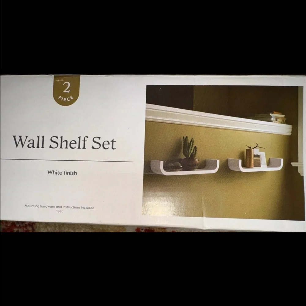 2pc Threshold Wall Shelf Set 15.75” L x 3 7/8 H 2 7/8 Hold Up To 30 Lbs. New
